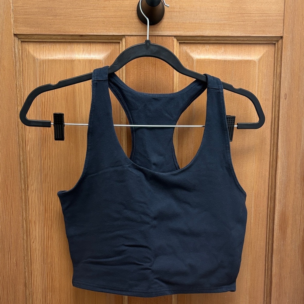 SET of Navy Blue Racerback Tank Top and leggings